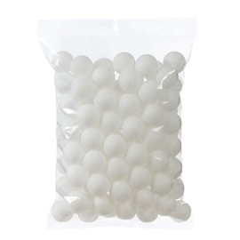 TAKASUE Ping Pong Balls, Recreational Table Tennis Balls with Storage Bag, Plastic Balls, Solid, White, 50 Pieces
