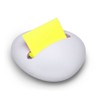 Post-IT® Stylish White Stone Design Weighted Z-Notes Refillable Dispenser +
