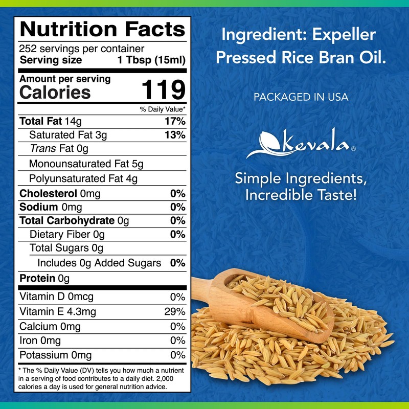 Kevala Rice Bran Oil – Smooth Oil with Delicate Scent