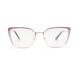 COVESATO Oversized Metal Frame Reading Glasses for Women,Fashion Cat Eye Ladies Readers (Pink,2.00)