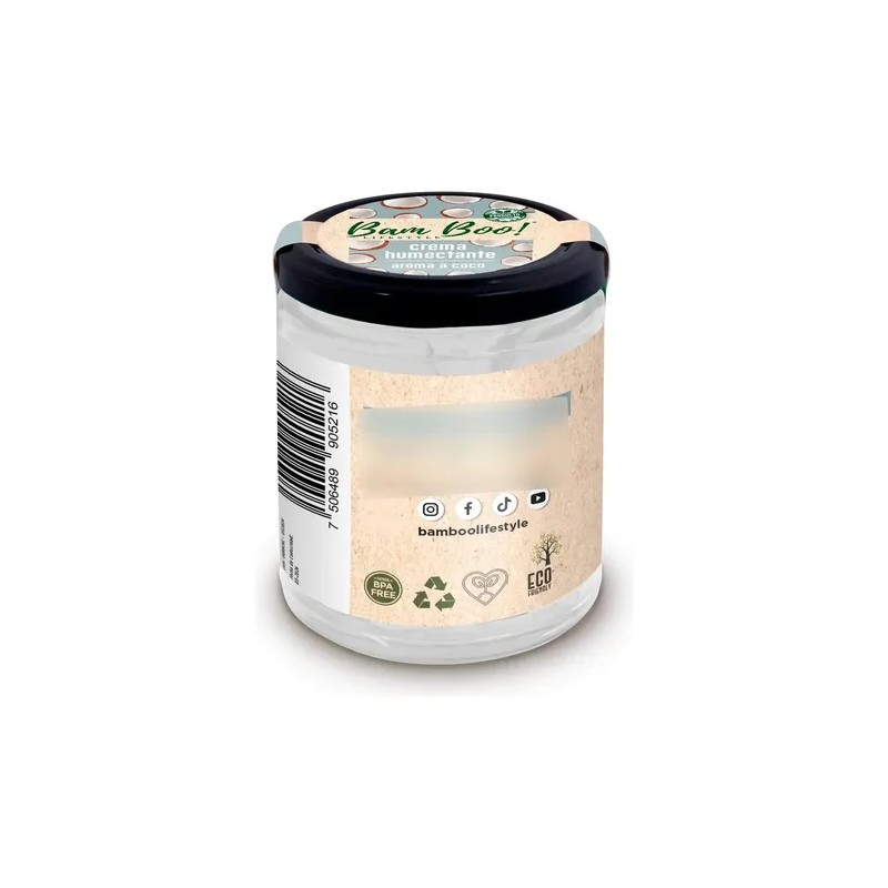 Crema Humectante Aroma A Coco 220g Bam Boo Lifestyle