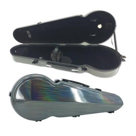 WUQIMUSC Viola Case 16 inch, Carbon Fiber Hard Viola Case Backpack, Adjustable Neck Pad for Sizes 15-16.5 inches, Thickened Lining, Built-in Hygrometer, with Sturdy Handle (Colourful)