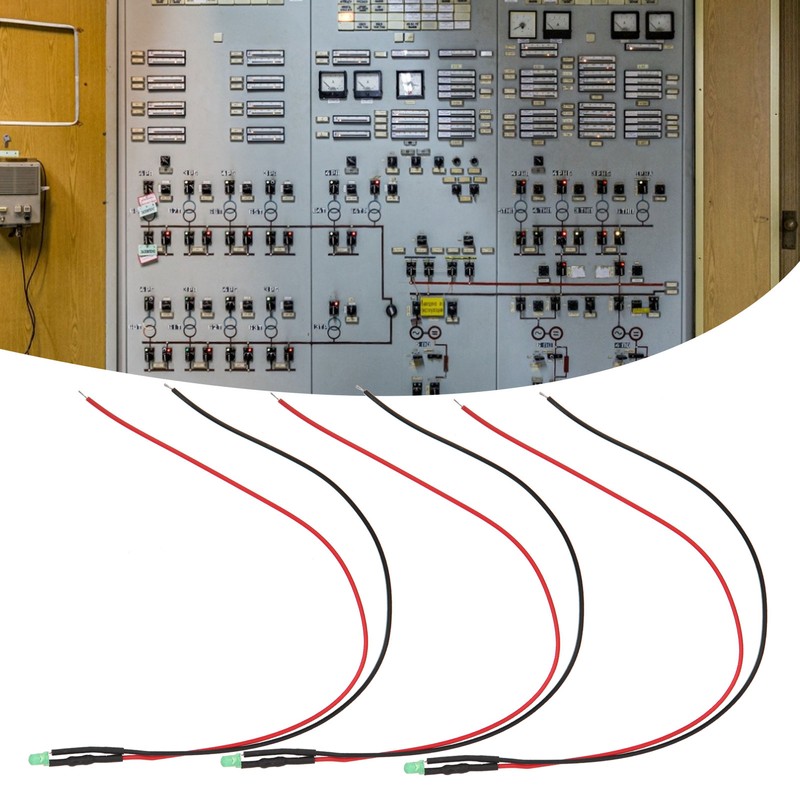 100Pcs LED Pre Wired LightEmitting Diode 12V Round Head High