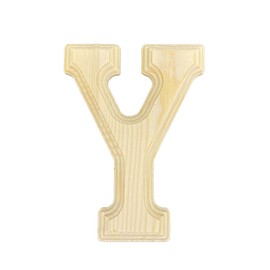 Crafts Central Pine Wood Beveled Wooden Alphabet Letters for Arts & Crafts, Decorations and DIY (Y)