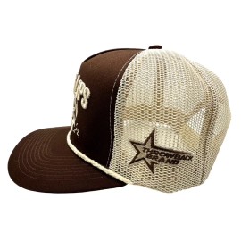 Throwback Brand Ripping Lips Fishing Brown Trucker Hat Adjustable Snapback Cap Throwback Brand