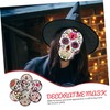 TEHAUX Day of The Dead Paper Masks 6pcs Decorative Masks