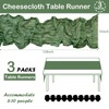 3 Pcs 10Ft Cheesecloth Table Runner,35x120 Inch Gauze Table Runner,Rustic