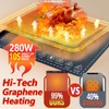 Food Warmer Mat - Rapid Full Surface Graphene Heating Electric