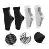 TOVINANNA 4pcs Adjustable Ankle Compression Support Sleeves for Injury Recovery