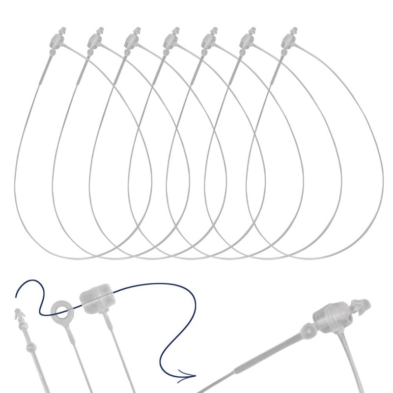 Safety Threads Loop Pins - Transparent, Robust for Labels and