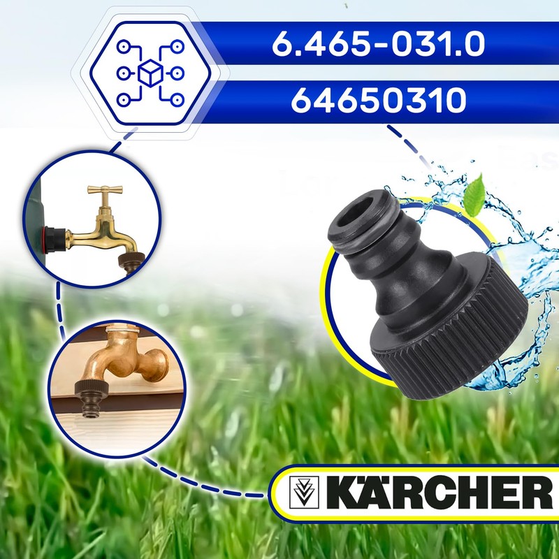 Water Outlet Connection High-Pressure Washer with 3/4" Female Thread with