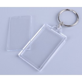 [エリザベス] 写真を入れて オリジナルキーホルダー キーリング 3.3×6cm20個セット 写真 キーチェーン 思い出 記念