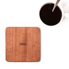 Dublin Map Coaster, Set of 4, Sapele Wooden Coaster with