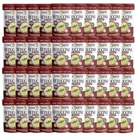 TODO KETO Pasta de Konjac Shirataki (250g) - Fetuccini Cero Calorías-Sustituto de Pasta Sin Carbohidratos ni Azúcar - Sin Gluten, Vegano y Low Carb (40 PIEZAS)
