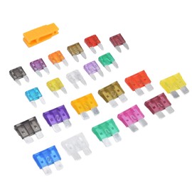 250Pcs Car Fuses Assortment Kit Aluminum Sheet Automotive Replacement M S for Vehicles