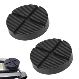 VZU 2PCS Car Jack Rubber Pad, 125x125x26mm Cross Groove Stripes Trolley Jack Rubber Pad, Jack Stands Rubber Pad, Lifting Jack Pad, Universal Jack Stabilizers Pad