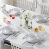 MALACASA 12 Pieces Gourmet Porcelain Dinnerware Sets, Premium Plates and