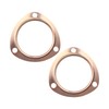 ZNDAW 2PCS 3" Exhaust Gaskets, Copper Header Collector Flange Gaskets