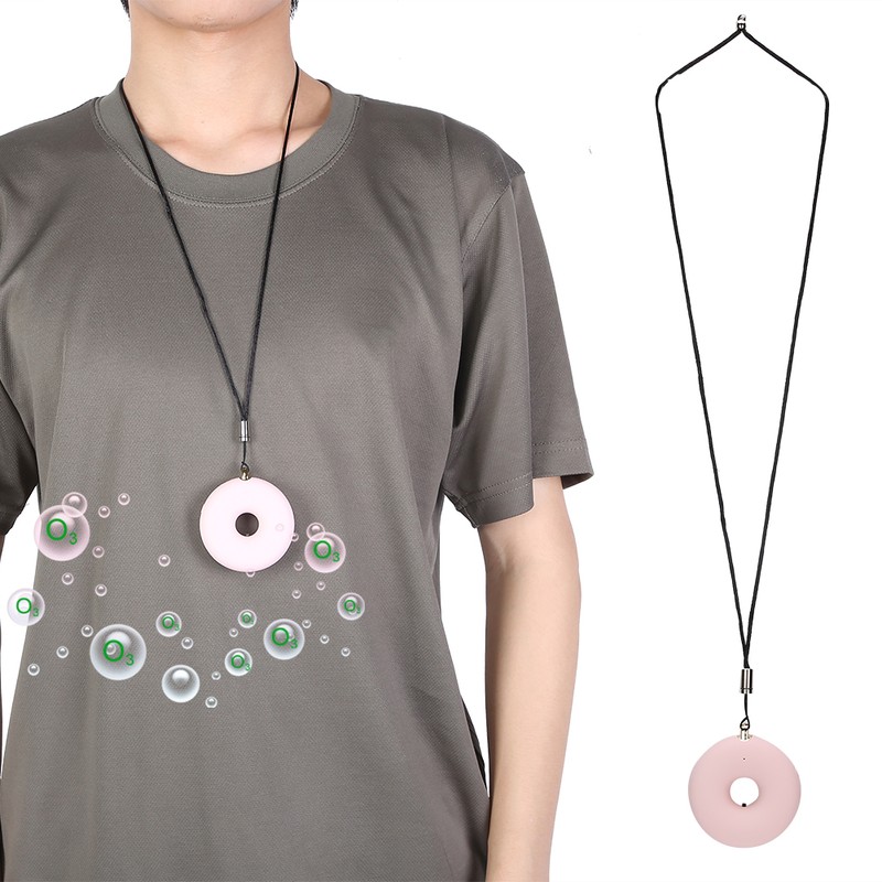 Wearable Air Purifier Necklace Portable Personal Mini USB Charge Air