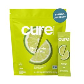 Cure Hydration- “| Mezcla para bebidas electrolíticas a base de plantas | Sin azúcar agregada | Polvo para aliviar la deshidratación hecho con coco