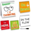 Fancy Land Funny Desk Signs 30 Different Fun and Flip-Over