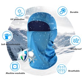 Botack Balaclava Face Mask Men Women Sun UV Breathable Weightlight Full Mask for Cycling