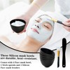 Bigwinyep 6Pcs Silicone Mixing Bowls, Silicone Bowls for Facials, DIY