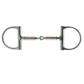 Coronet Copper and Steel Roller Dee Snaffle Bit