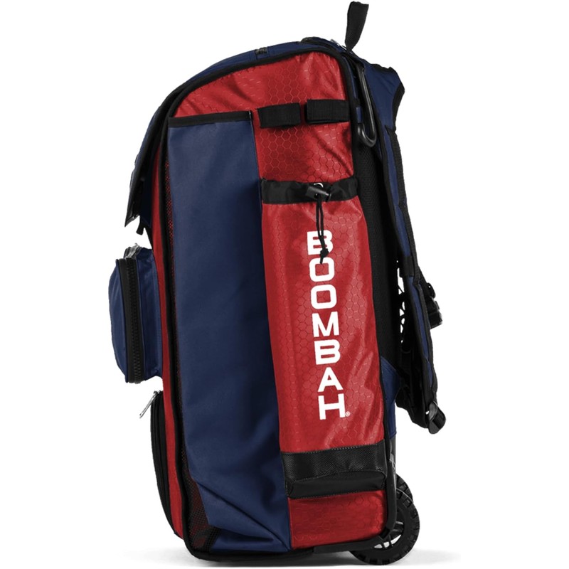 Boombah Catchers Superpack Hybrid Rolling Bat Bag - BM-9060C23 Red/Navy