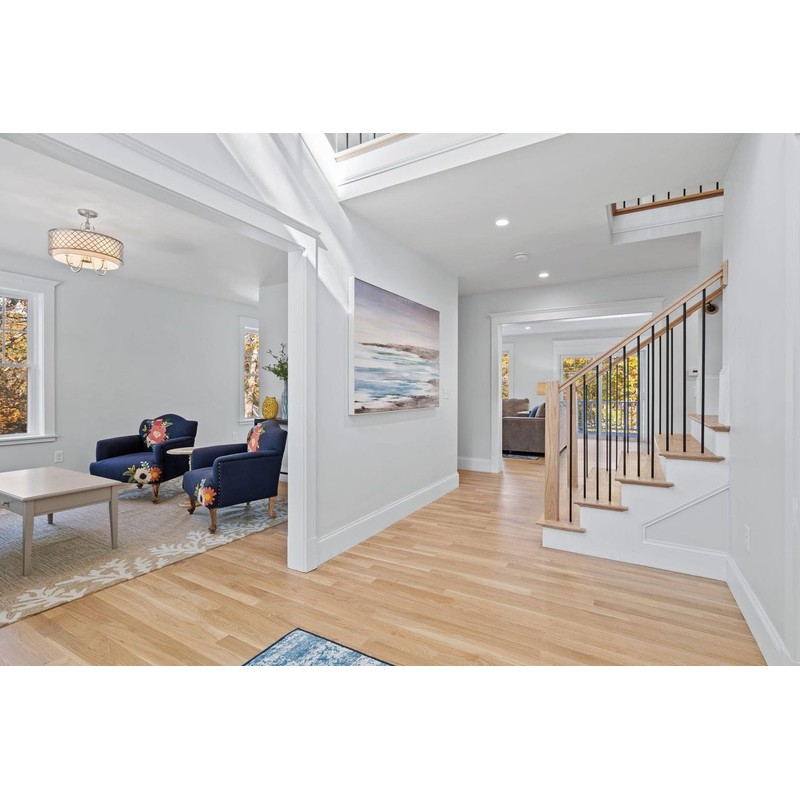 Blank Newel 3" Solid Chamfered Top Modern Design 4000 (Red