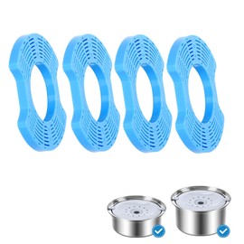 WEINIDASI Leak-Proof Stainless Steel Alternative Filter Dog Bowl (4 Pieces)