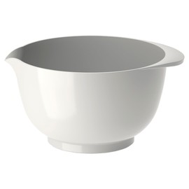 Rosti Margrethe Mixing Bowl, 3 Litres, Shatterproof Bowl, Baking Bowl, Yeast Dough Bowl with Good Handle, Recyclable Plastic Dough Bowl, White