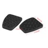 1 Pair Car Rubber Brake Pedal Pad Rubber Cover for