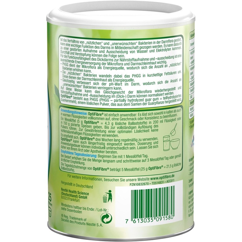 OptiFibre 125 g tin | soluble fibre | for irritated