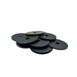 Black Rubber Washer Rubber Fender Washers 8mm ID x 38mm OD x 1.5mm Thickness - EPDM Rubber Fender Washers Flat Fender Washer Round Rubber Washers (10)