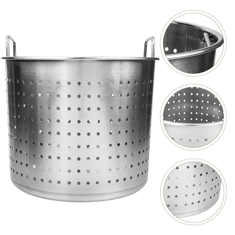 UPKOCH Stock Pot Insert Steamer Basket Stainless Steel Boiling Basket