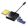 Sanwa Supply ADR-3TCML40BKN USB 3.1 Type-C Multi Card Reader