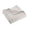 Levtex Home - Tobago Stripe Taupe - Quilted Throw -