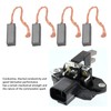 Acouto Replaceable Carbon Motor Brushes 4 Pcs Alternator Regulator Brush