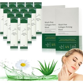 4ml/20PCS Mascarilla de Colágeno, Mascarilla Reafirmante de Colágeno sin Lavado, Mascarilla Reafirmante de Colágeno Coreana, Mascarilla Humectante de Colágeno para Dormir, Mascarilla Hidratante Facial, Mascarilla Facial Ecológica