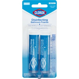 Clorox Disinfecting Bathroom Foamer Refills for Clorox Bathroom Foamer Cleaning System, Household Essentials, 2 Count
