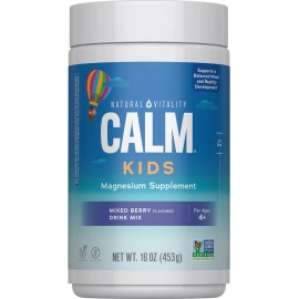 Natural Vitality Nat Calm Kids Formula 16 Oz 453g Sabor Mixed Berries