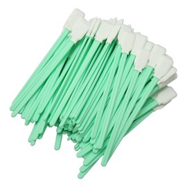 Okuyonic 100 Piezas Hisopos de Limpieza, Hisopos de Espuma de Cámaras, Hisopos con Punta de Espuma para Impresora de Inyección de Tinta, Electrónica, Cabezal de Impresión, Lente Óptica, Equipo Óptico
