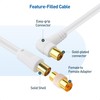 Cable Matters 2-Pack 3 m Right Angle Coaxial TV Aerial