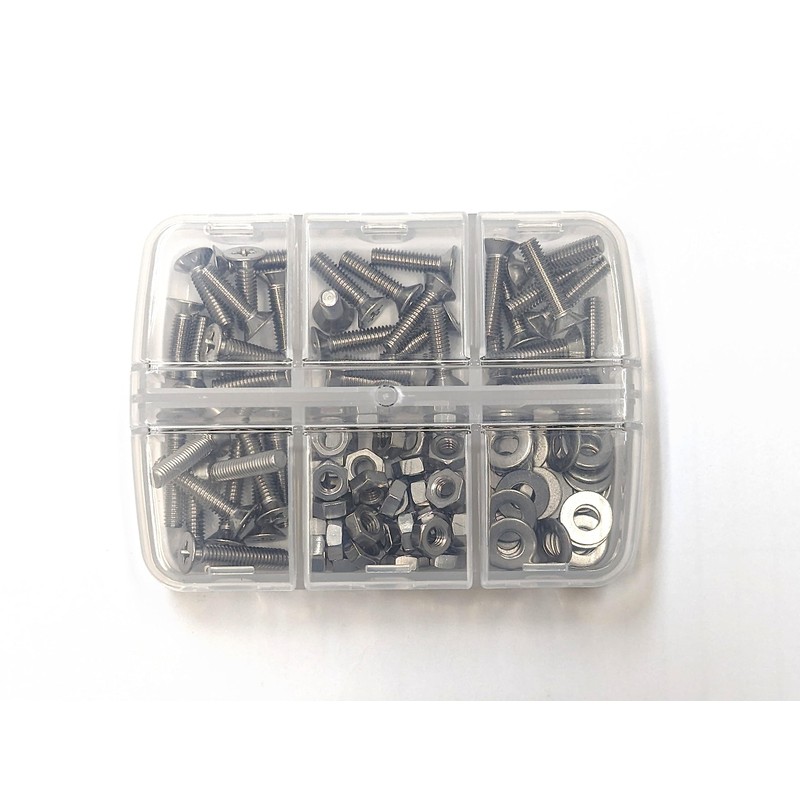 [M4x15-M4x20] Stainless Steel Countersunk Head Machine Screw Set [M4x15, M4x16,