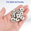PATIKIL 30pcs T-Nuts M5 8mm T-Slot Nuts Carbon Steel Hammer
