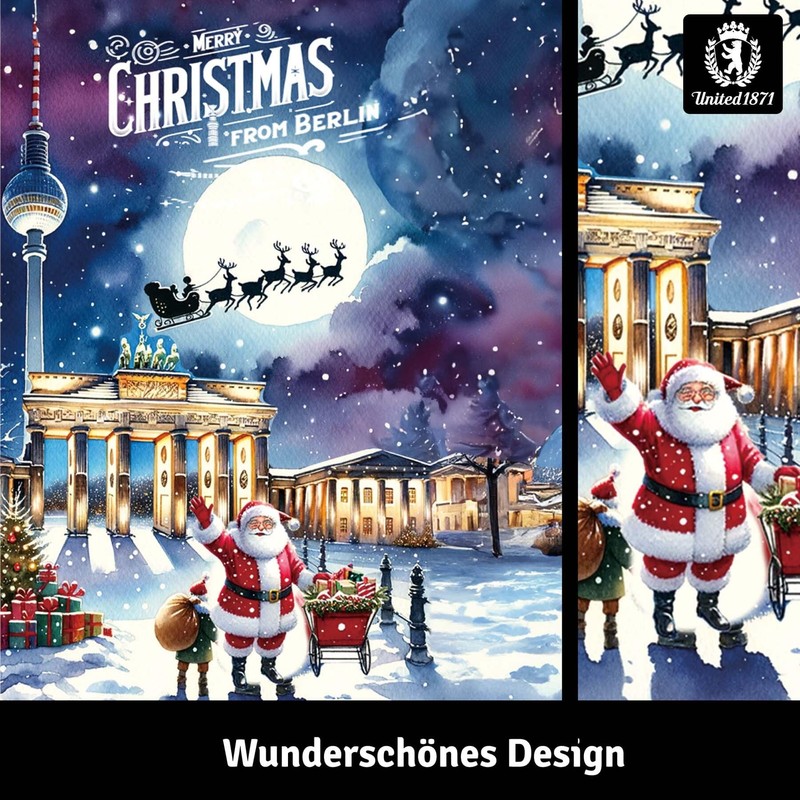United1871 Berlin Souvenirs, Berlin Christmas Baubles (Set of 6) Christmas