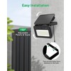 ALUSSO Solar Lights Outdoor Waterproof IP65 with 3 Modes,1000LM Flood