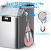 XGKHOM Ice Scoop for Freezer with Magnetic Holder, Stainless Steel