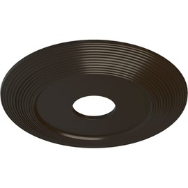 Ekena Millwork CM16ADSHF Adonis Ceiling Medallion, 16 1/8"OD x 3 5/8"ID x 1"P, Hand-Painted Stone Hearth